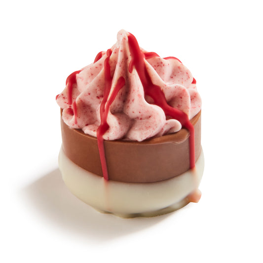 Raspberry frozen yogurt